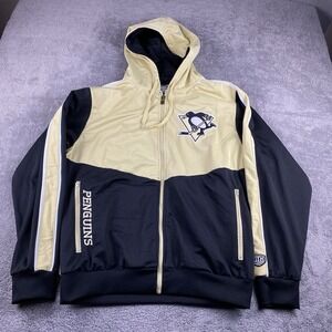 Pittsburgh Penguins Causeway Collection Zip Up Hoodie Mens Large Long Sleeve‎